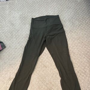 Lululemon 25 inch Olive Green Leggings